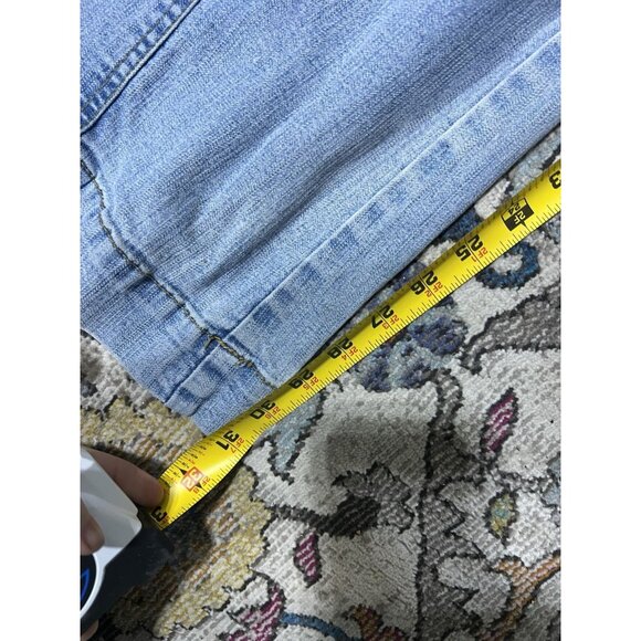 Vintage Y2K Akademiks AKDMKS Flare Patch SZ 15 33” waist Jeans Streetwear 90s - Picture 9 of 10